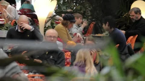 Garden Restaurant 1 Stock Footage 45675272
