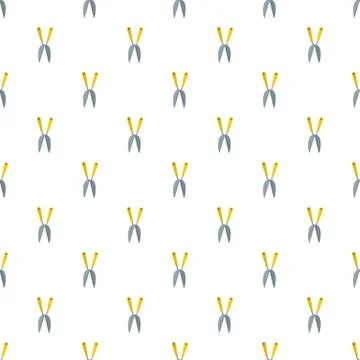 Garden scissors pattern seamless vector イラスト素材