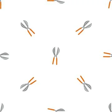 Garden scissors pattern seamless vector Stockillustratie