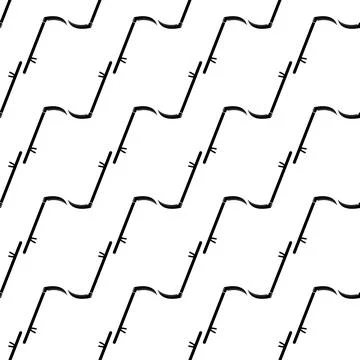 Garden scythe pattern seamless vector Illustrazione stock