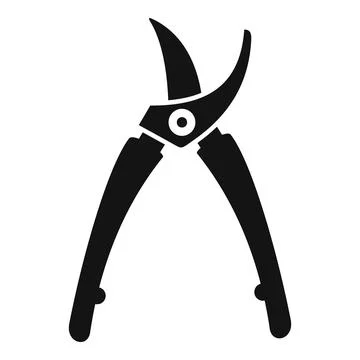 Garden secateur icon simple vector. Shears pruning Stock Illustration