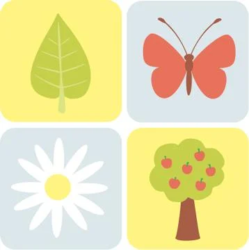 Garden set Stock Illustration