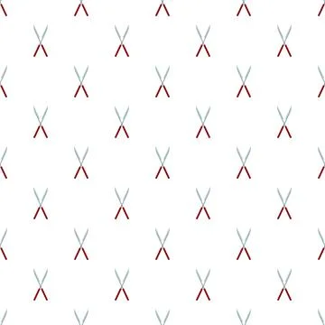 Garden shears pattern creating repeating tools background Stock Illustration