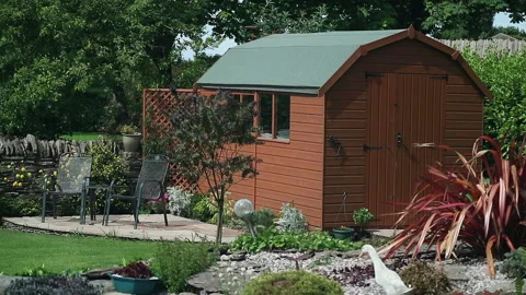 Garden shed Stock Footage 148652381