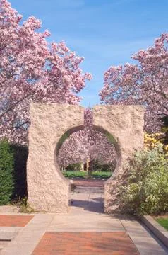 Garden at the smithsonian Stock Photos