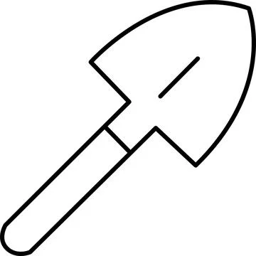 Garden spade illustration Vector Stock Illustration