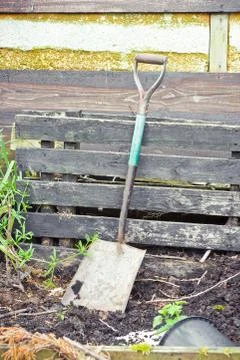 Garden spade Stock Photos