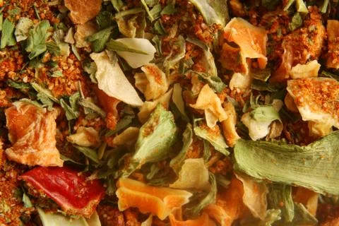 Garden spice background macro Stock Photos