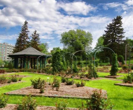 Garden in spring Stock Photos