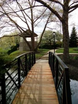 Garden in spring Stock Photos