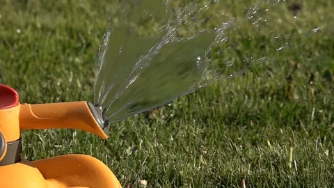 Garden Sprinkler Stock-Footage 89502224