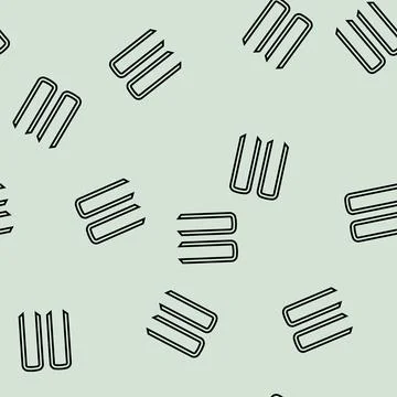 Garden stakes tool line seamless pattern 库存插图