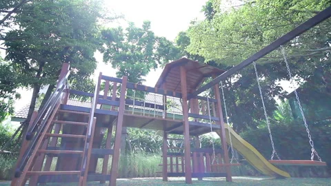 Garden swing Stock Footage 139950457