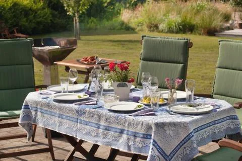 Garden table Stock Photos