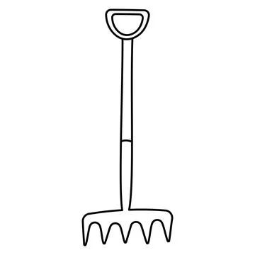 Garden tool set care line icon element Stock Illustration