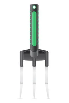 Garden tool small rake vector illustration Stock Illustration