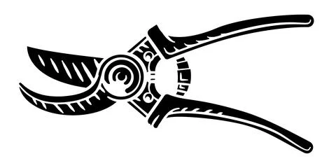 Garden Tool Trimmer Secateurs Pruning Shears Illustrazione stock