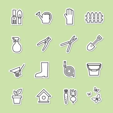 Garden tools icon Stock Illustration