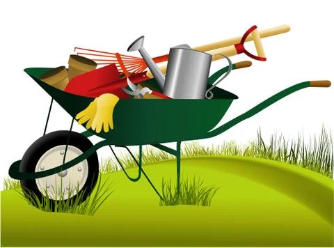 Garden  tools Stock Illustration