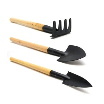 Garden tools isolated on white background Stock Photos