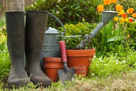 Garden tools Foto stock