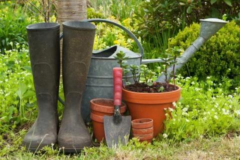 Garden tools Stock Photos