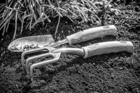 Garden tools Stock Photos