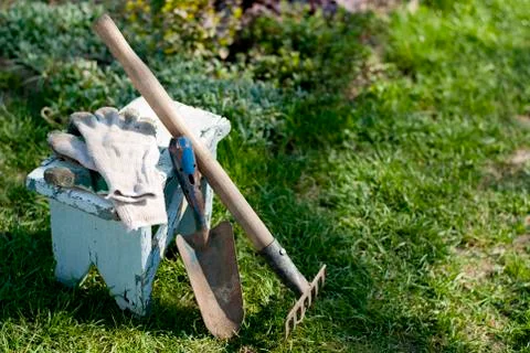 Garden tools Stock Photos
