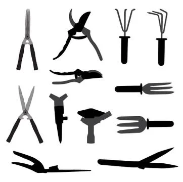 Garden Tools Set. Illustration. Stock Illustration