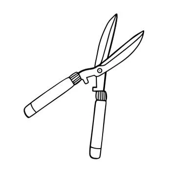 Garden tools for working with flowers and shrubs Stock Illustration