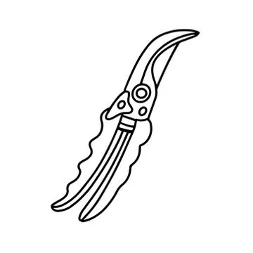 Garden tools for working with flowers and shrubs Stock Illustration
