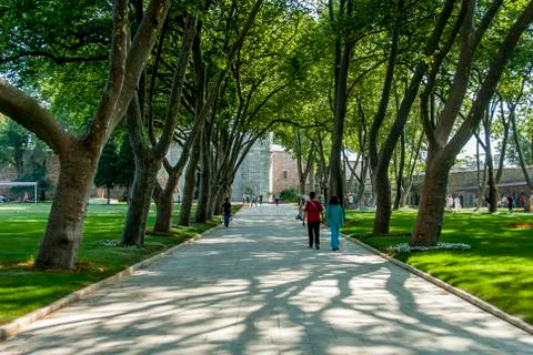 Garden of Topkapi Palace Stock Photos