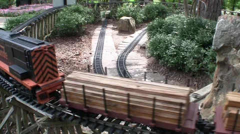 Garden Trains Stock Footage 504307