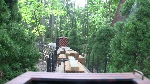 Garden Trains Stock Footage 504322