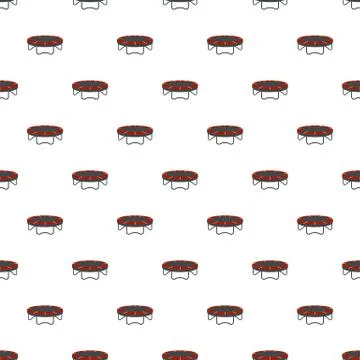Garden trampoline pattern seamless vector Illustrazione stock