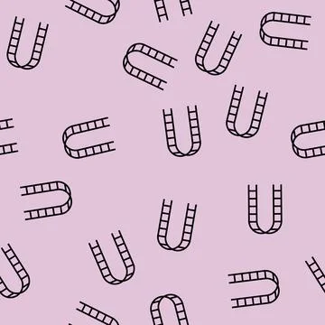 Garden trellis tool vector seamless pattern Stock Illustration