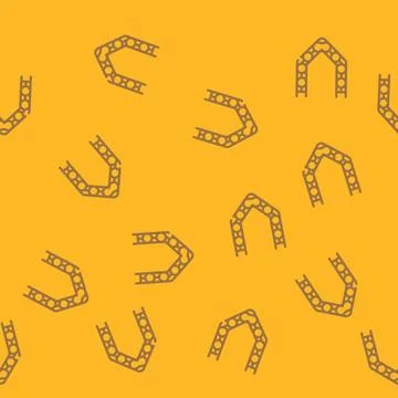 Garden trellis tool vector seamless pattern Stock Illustration