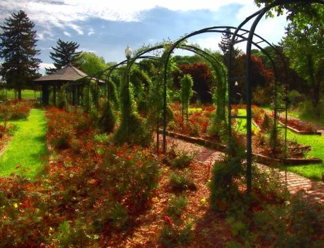 Garden trellises Stock Photos