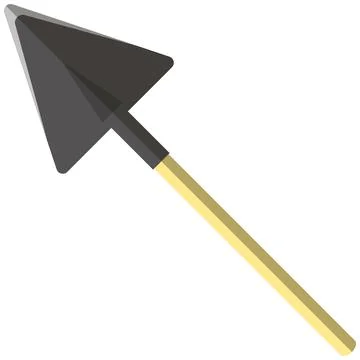 Garden trowel icon, flat vector isolated illustration. Gardening tool. Farming Stock Illustration