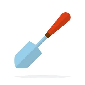 Garden trowel vector flat isolated Stock Illustration