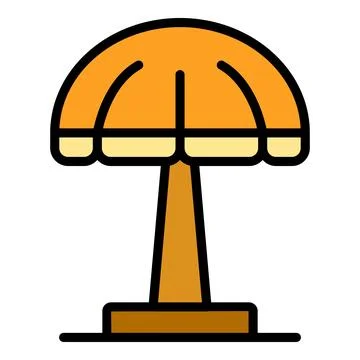 Garden umbrella icon vector flat Stockillustratie