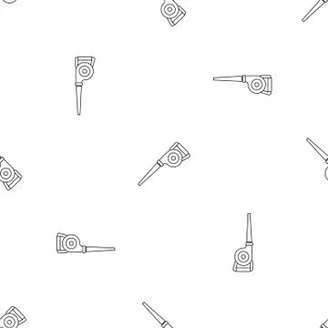 Garden vacuum cleaner pattern seamless vector Illustrazione stock
