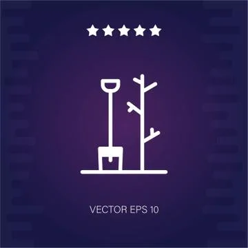 Garden vector icon Stock Illustration