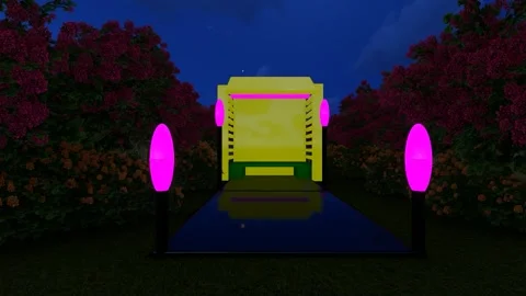 Garden waiting Zone Stock Footage 342437833