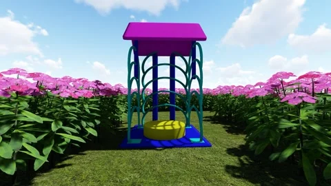 Garden waiting Zone Video stock 347959257