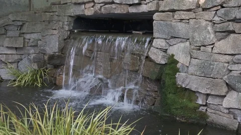 Garden Water Feature Stock Footage 106949234