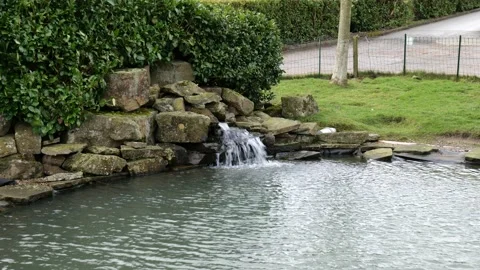 Garden water feature Stock Footage 170493325