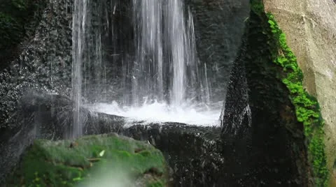 Garden Waterfall Stock Footage 11133777