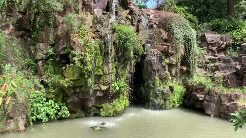 Garden waterfall in Suzhou Video stock 342629071