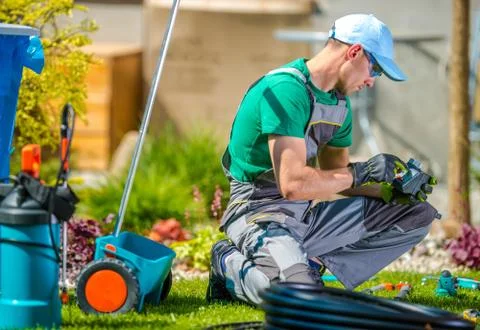 Garden Watering Technologies. Stock Photos